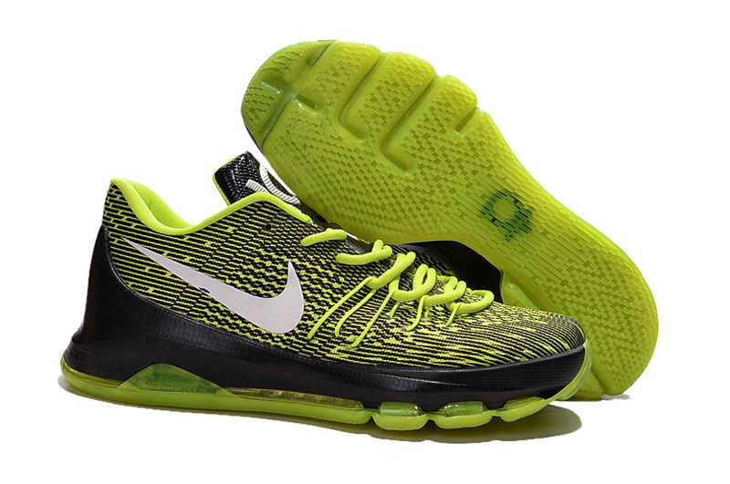 Nike KD 8 Black Fluorescent Green Basketball Shoes